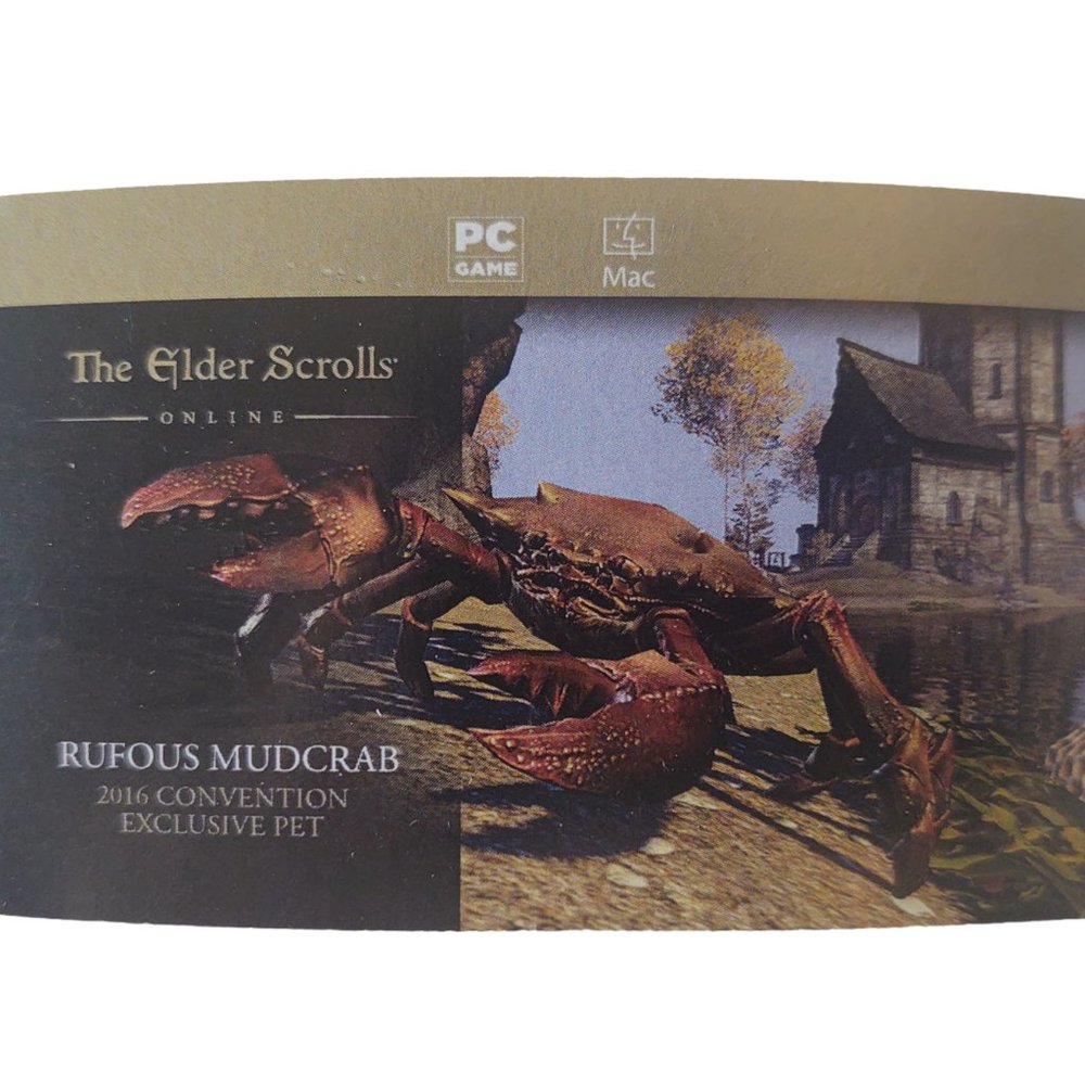 The Elder Scrolls Online Rufous Mudcrab Card Non-Combat Pet Code for PC MAC ESO